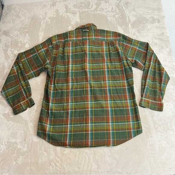 Exofficio Men's Green Plaid Casual Button Down Shirt - Picture 5 of 7